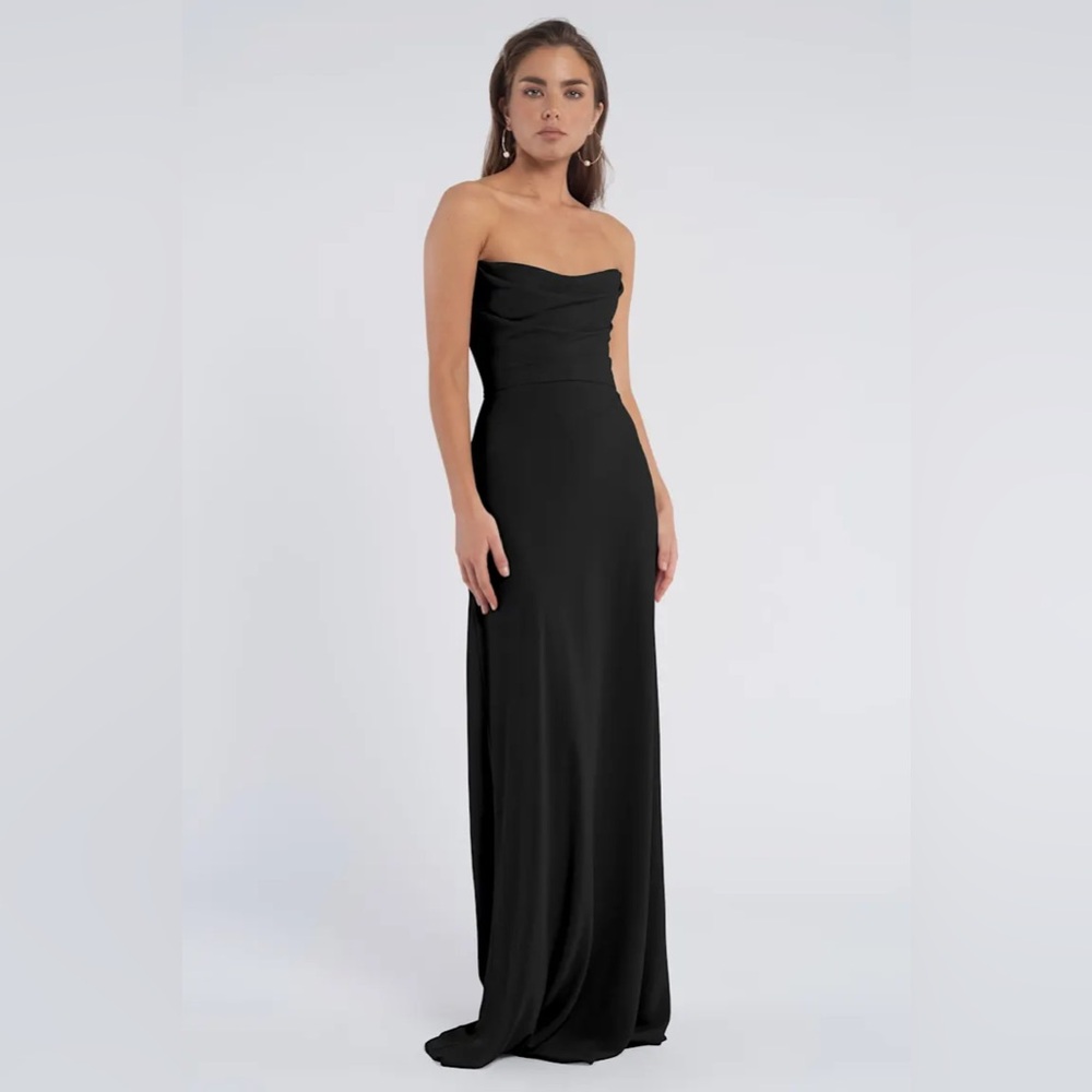 NWT Jenny Yoo Liv Black Dress, Black Tie Gown, Size 12, Sold Out Online
